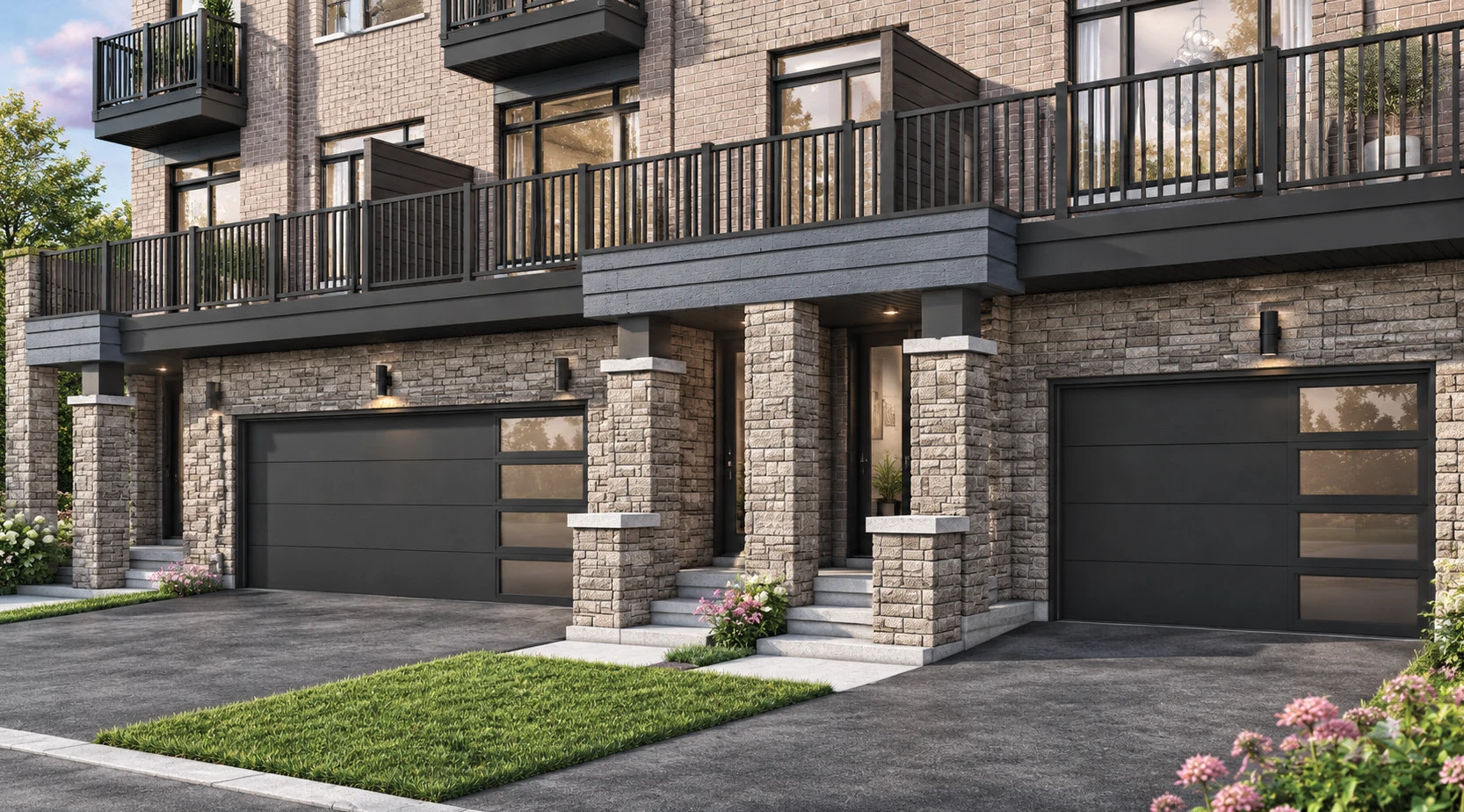 The Canterbury, elevation C, exterior artist’s rendering