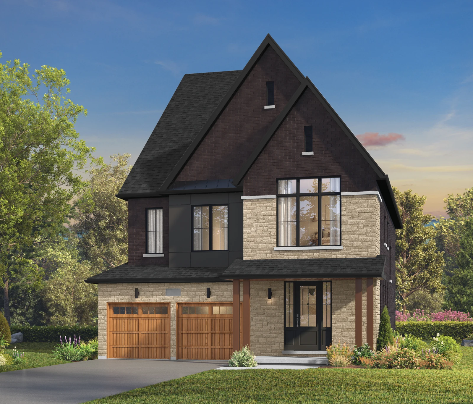 The Carrington, elevation A, exterior artist’s rendering