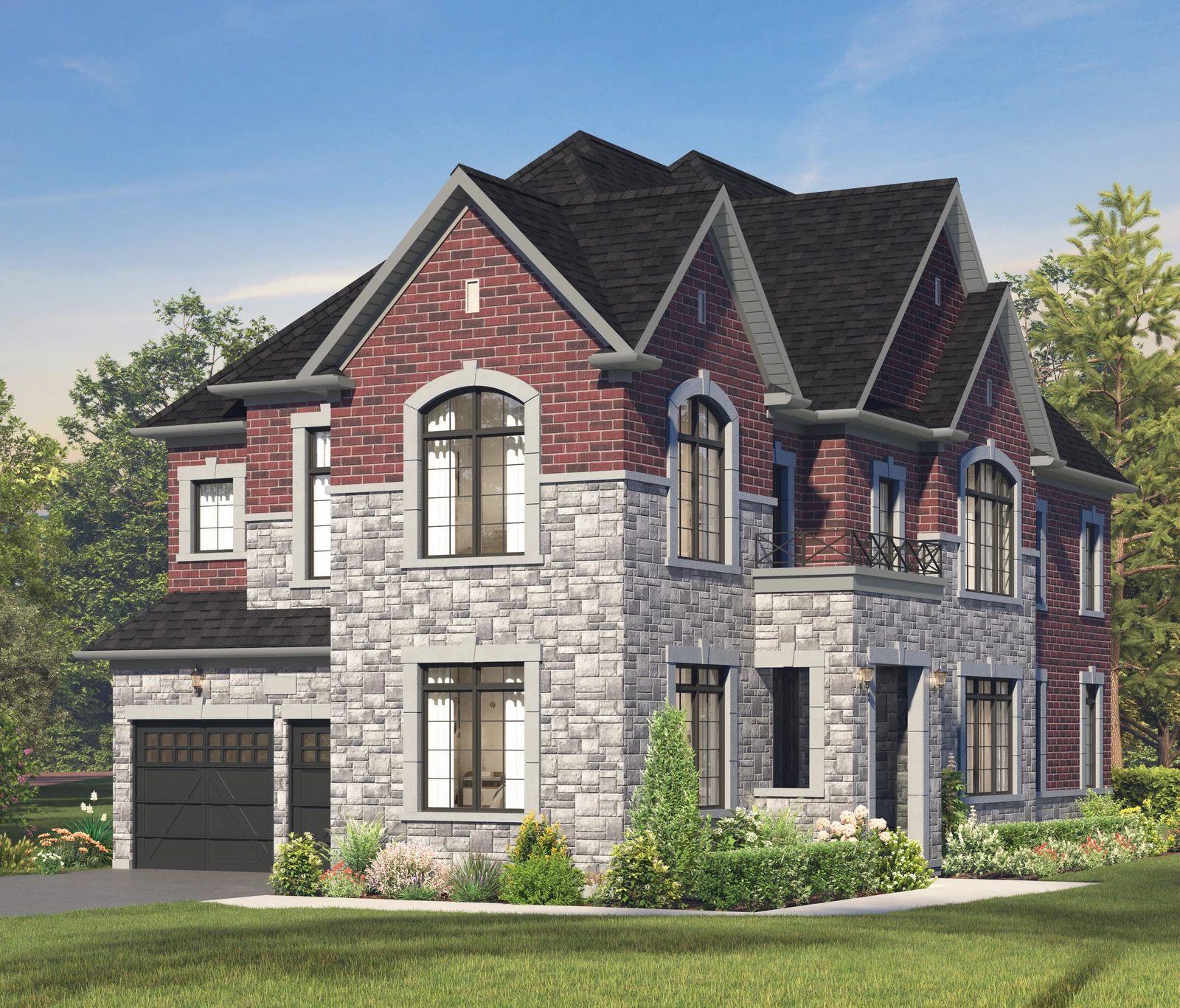 The Clarendon, elevation B, exterior artist’s rendering