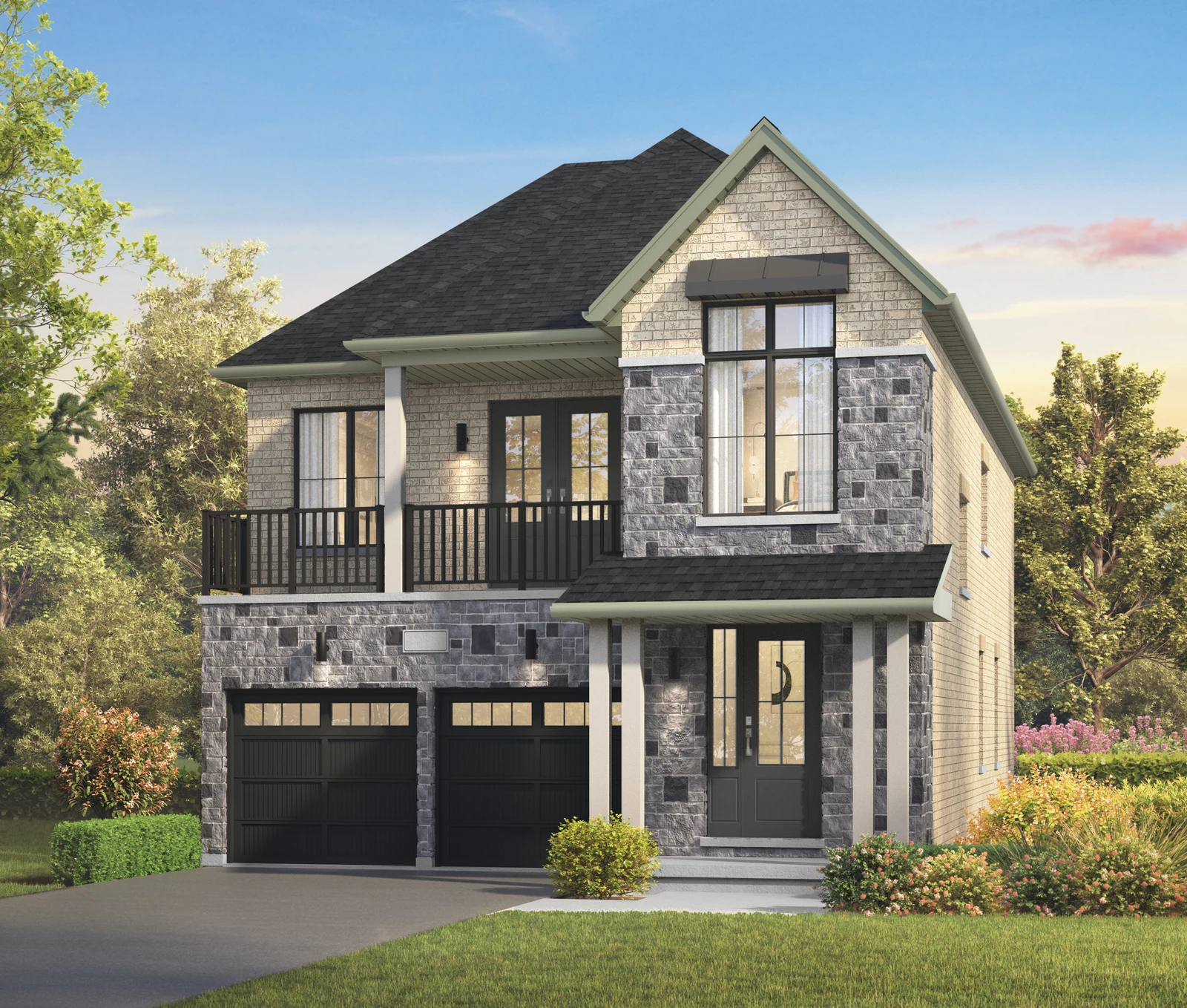 The Lexington, elevation A, exterior artist’s rendering