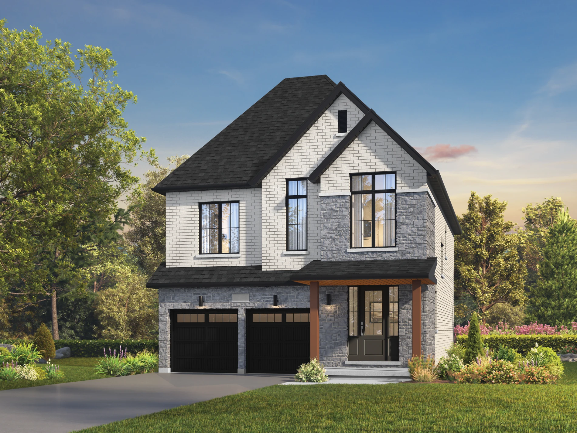 The Remington, elevation A, exterior artist’s rendering