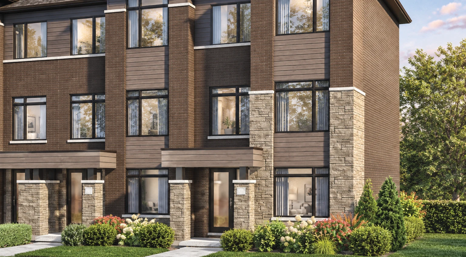 The Wentworth, elevation C, exterior artist’s rendering
