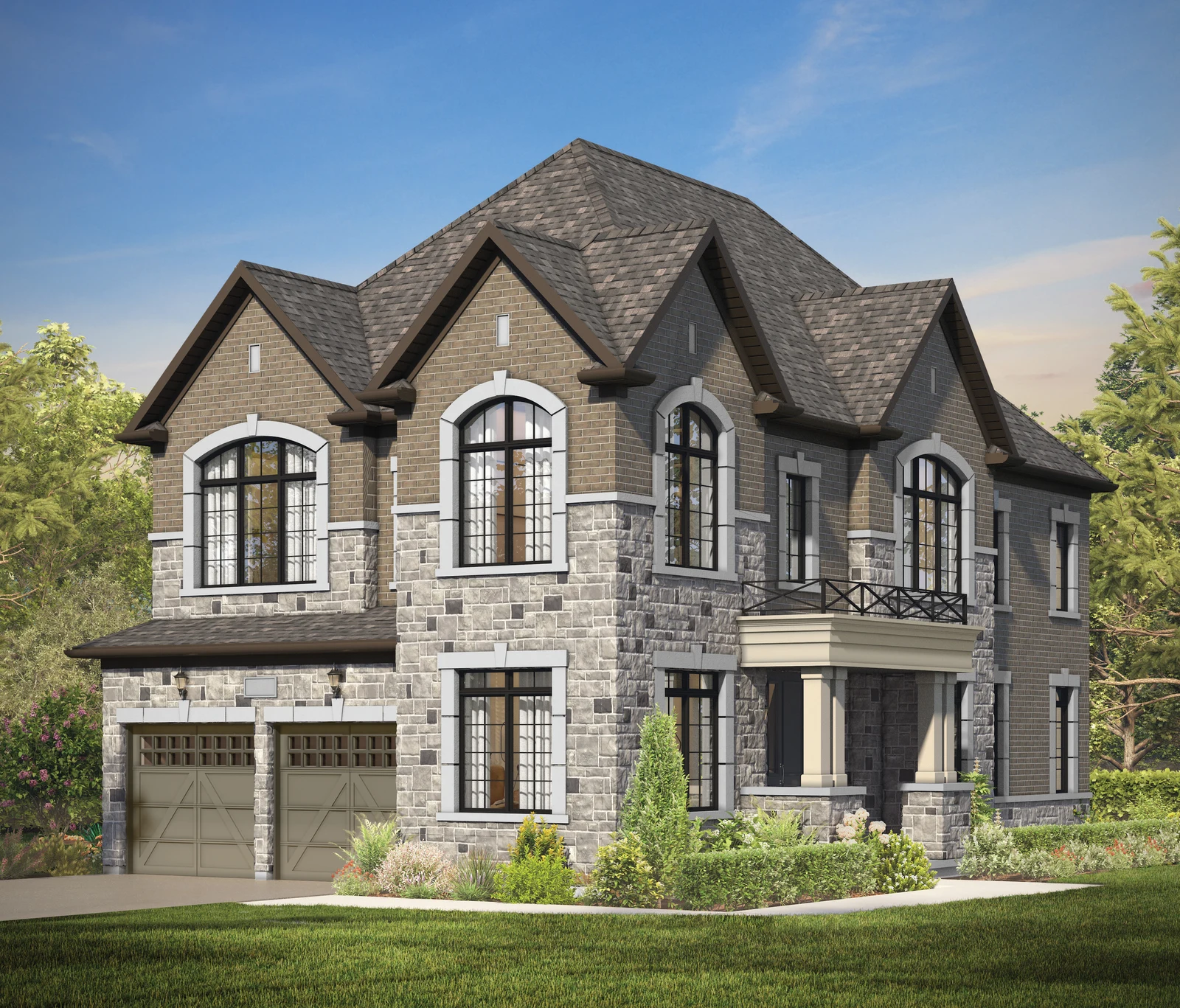 The Westminster, elevation B, exterior artist’s rendering