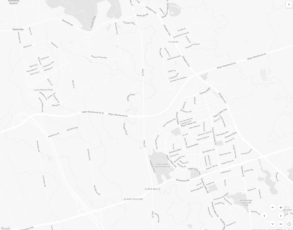Map preview; open directions to 700 Baker Hill Boulevard in Stouffville