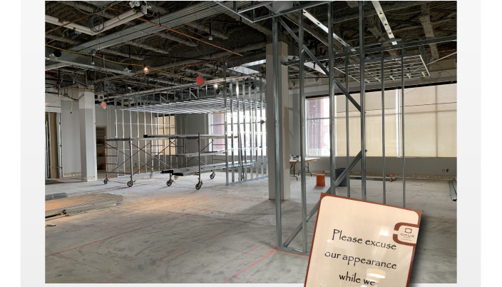 We are in full force design mode to reveal our new 3,800 sq.ft. Décor Studio to you later this year. Here are some pictures of our progress to date.