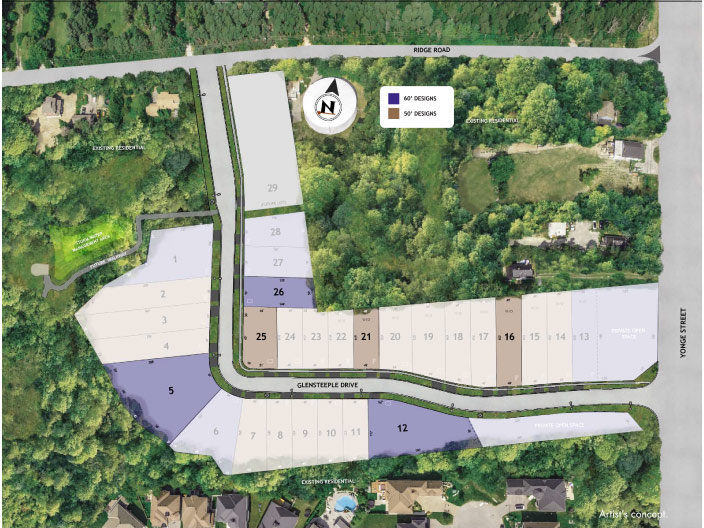 Coming This May A quaint community surrounded by lush greenery, only 6 estate homes remain on 50’ and 60’ lots. Priced from $2M,