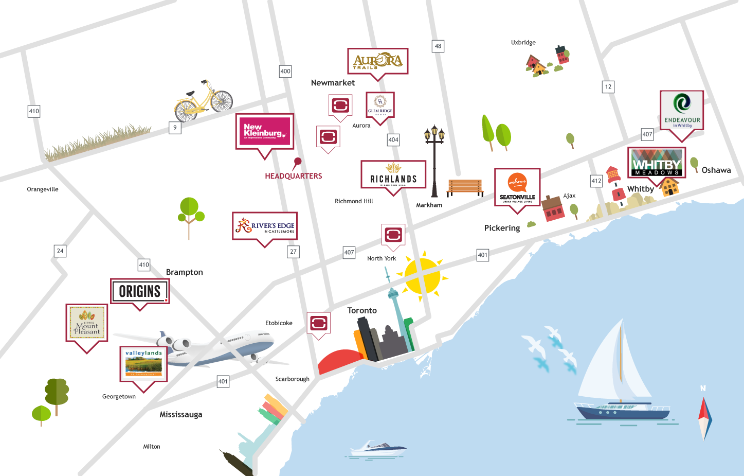OPUS communities across the GTA