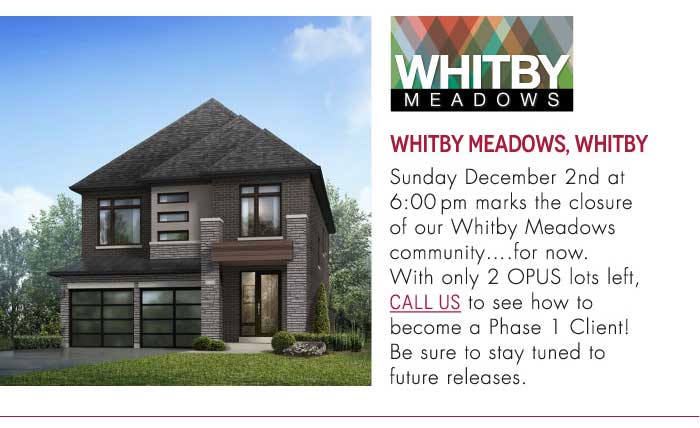 At the heart of Durham Region, you will find our new home community in Whitby, Whitby Meadows. Located just less than an hour east of Toronto, it is a growing and family friendly place to live.