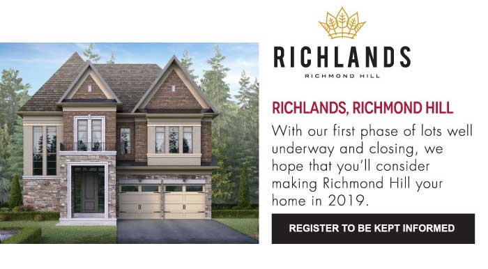 Located in South-Central York Region, the Town of Richmond Hill will be home to the remarkable new Richlands community. 